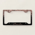 Rose Gold Blush Pink Glitter and Sparkle Monogram