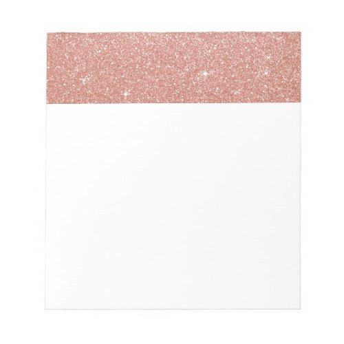 Rose Gold _Blush Pink Glitter and Sparkle Notepad