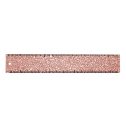 Rose Gold _Blush Pink Glitter and Sparkle Ruler