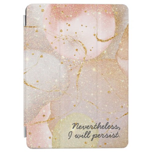 Rose Gold Blush Pink Paint Sparkle Inspirational iPad Air Cover