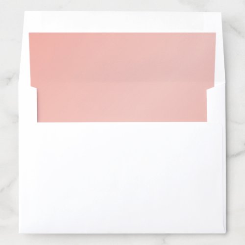 Rose Gold Blush Pink Wedding Envelope Liner