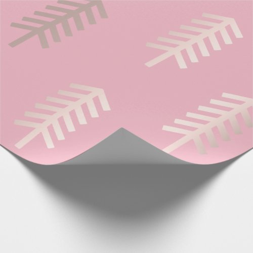 Rose Gold Blush Skinny Arrows Tribal Pink Pastel Wrapping Paper