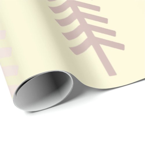 Rose Gold Blush Skinny Arrows Tribal Yellow Pastel Wrapping Paper