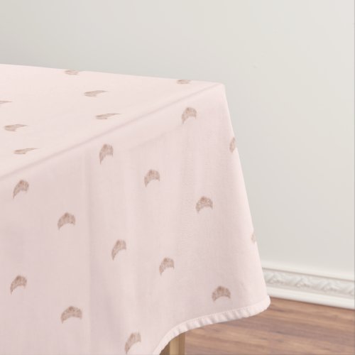 Rose gold blush tiara crown birthday girl tablecloth