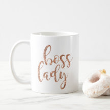 Rose Gold Boss Lady Mug
