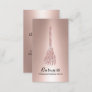 Rose Gold Broom Cleaning Service House Keeping  Business Card