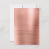 Rose Gold Brunch & Bubbly Bridal Shower Invitation (Back)