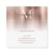 Rose Gold Brushed Metal Monogram Stylish Script