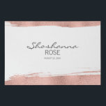 Rose Gold Brushstroke Bat Mitzvah Sign In Board<br><div class="desc">A faux simulated rose gold foil brushstroke design. Personalize the custom text above. You can find additional coordinating items in our "Rose Gold Brushstroke Bat Mitzvah" collection.</div>