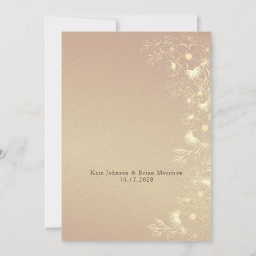 Rose Gold Burgundy Wedding Invitation | Zazzle