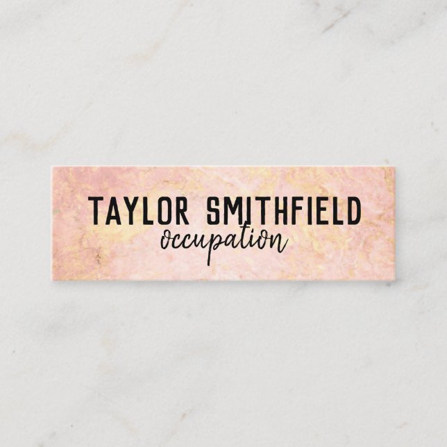 rose gold business card (Front)
