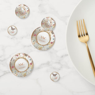 Rose Gold Butterfly Garden Wedding Table Confetti