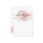 Rose Gold Calligraphy art Earring display card