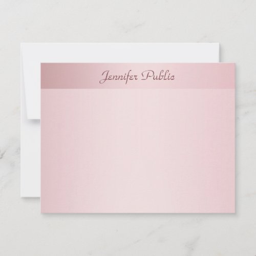 Rose Gold Calligraphy Hand Script Name Template