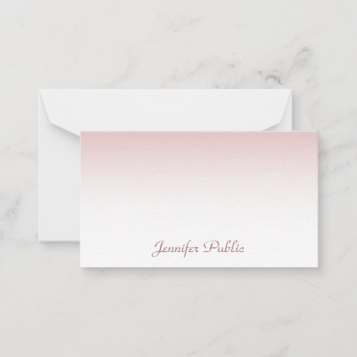 Rose Gold Calligraphy Script Name Stylish Template