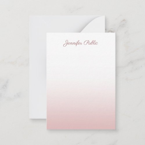 Rose Gold Calligraphy Script Name Stylish Template