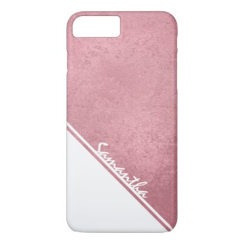 Rose Gold Iphone 8 Plus/7 Plus Case by byDania at Zazzle