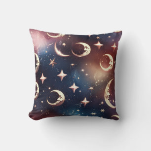 Rose Gold Celestial Moon Pillow