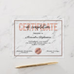 Rose Gold Certificate of Completion Course Award