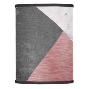 Rose Gold, Chalkboard, & Marble Lamp Shade