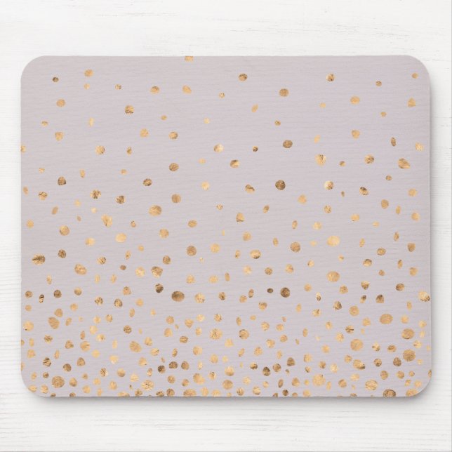 Rose Gold Champagne Bubbles Mousepad (Front)