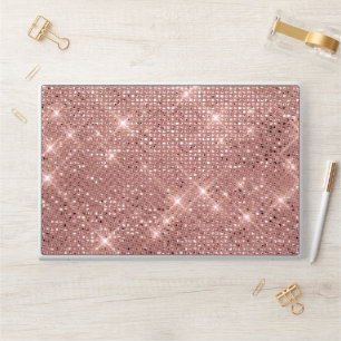 Rose Gold Chic Shimmer HP Laptop Skin