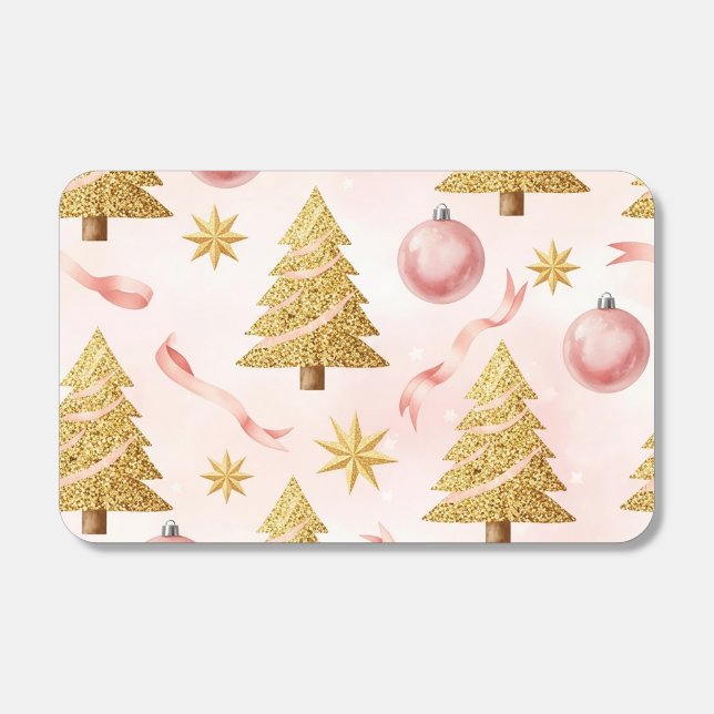 Rose Gold Christmas  Matchboxes (Front)