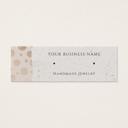 Rose Gold Circles Stud Earring Display Cards