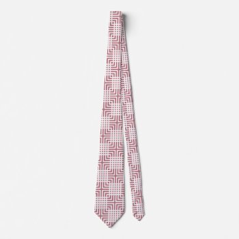 Rose Gold Classic Geometric Tie by Kullaz at Zazzle