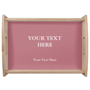 Rose Gold Color Plain Elegant Modern Minimalist Serving Tray