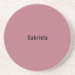 Rose Gold Color Professional Trendy Modern Plain Coaster