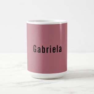 Rose Gold Color Professional Trendy Modern Plain Coffee Mug