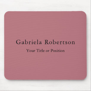 Rose Gold Color Professional Trendy Modern Plain Mouse Pad
