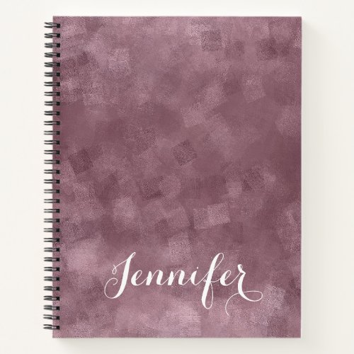 Rose Gold Color Template Modern Custom Elegant Notebook