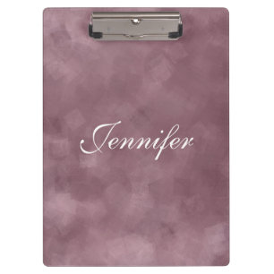 Rose Gold Color Trendy Modern Hand Script Template Clipboard