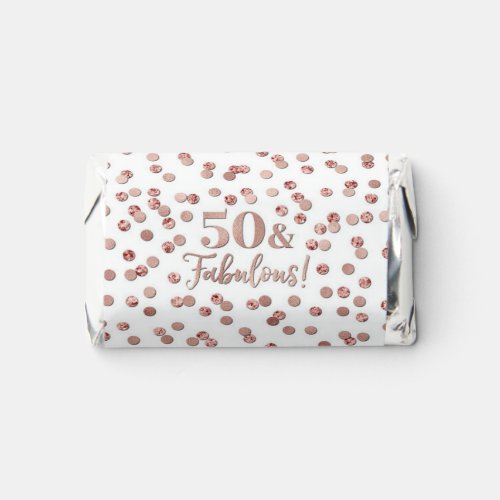 Rose Gold Confetti 50 and Fabulous Birthday Hersheys Miniatures