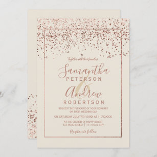 Ivory And Gold Wedding Invitations - 100% Satisfaction Guaranteed! | Zazzle