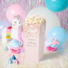 Rose gold confetti name birthday