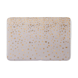 Rose Gold Confetti on Pale Lilac  Bath Mat
