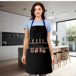 Rose Gold Cooking Utensils Kitchen Personalized Apron<br><div class="desc">This design may be personalized by choosing the customize option to add text or make other changes. If this product has the option to transfer the design to another item, please make sure to adjust the design to fit if needed. Contact me at colorflowcreations@gmail.com if you wish to have this...</div>