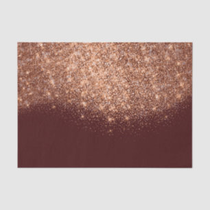 Rose Gold Copper Metallic Glitter Burgundy Maroon Tissue Paper