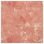 Rose Gold Coral Red Marble Texture Pattern Fabric