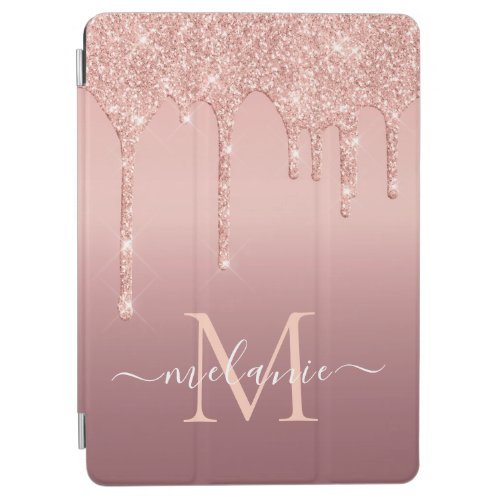 Rose Gold Custom Letter Your Name iPad Air Cover