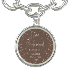 Rose Gold Dandelion Junior Bridesmaid Gift Bracelet