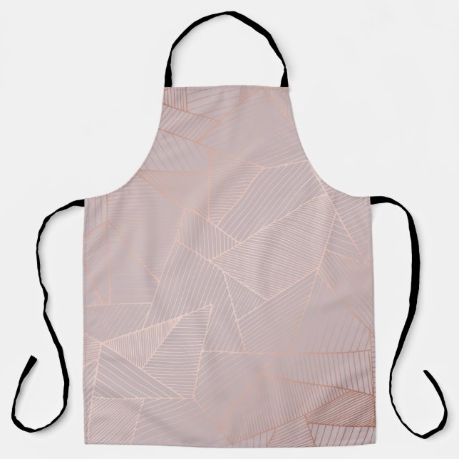 Rose gold decorative background, elegant. apron (Front)