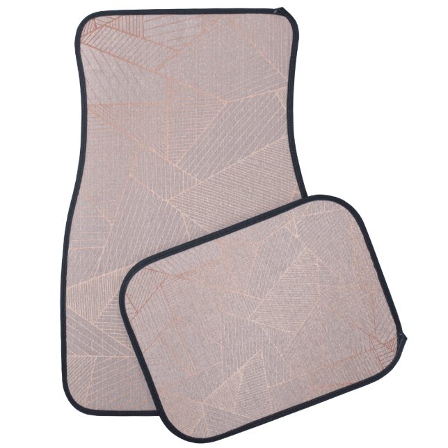 Rose gold decorative background, elegant. car floor mat (Set)