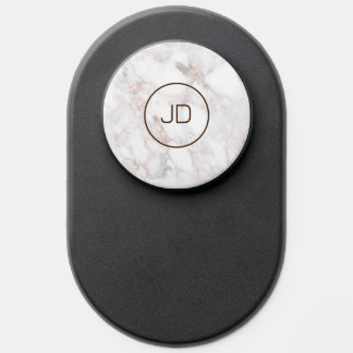 Rose-Gold Deluxe Faux Marble Stone PopSocket