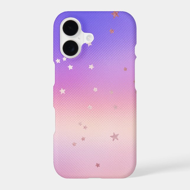 Rose Gold Diagonal Sars Pattern Iphone Case (Back)