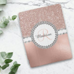 Rose Gold Diamond Bling Monogram Pretty Trendy iPad Smart Cover<br><div class="desc">The design is a photo and the cases are not made with actual glitter, sequins, metals or woods. This design is also available on other models. You may also transfer this design to another product. No actual glitter was used to make this product. This design may be personalized in the...</div>