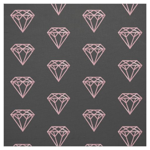 Rose Gold Diamond Fabric